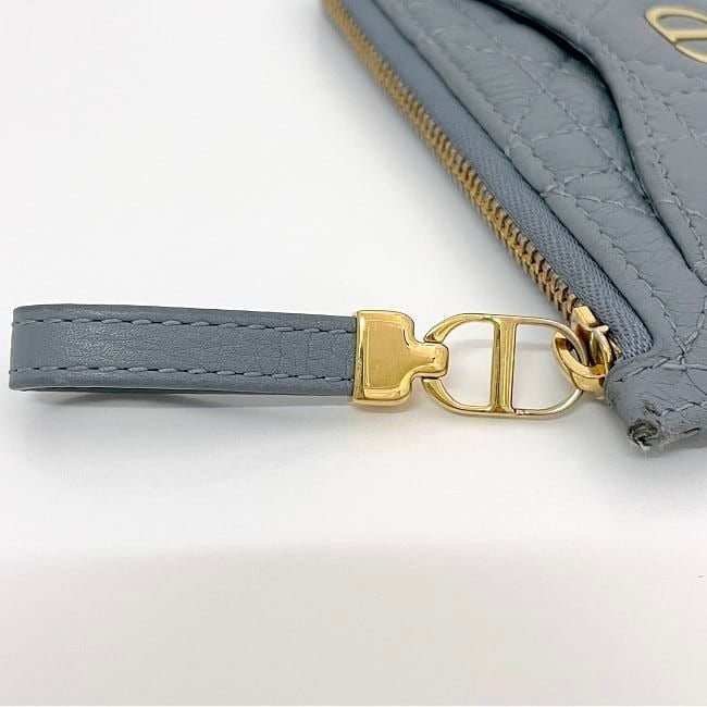 Christian Dior Coin Case Blue Lady Leather — view 2
