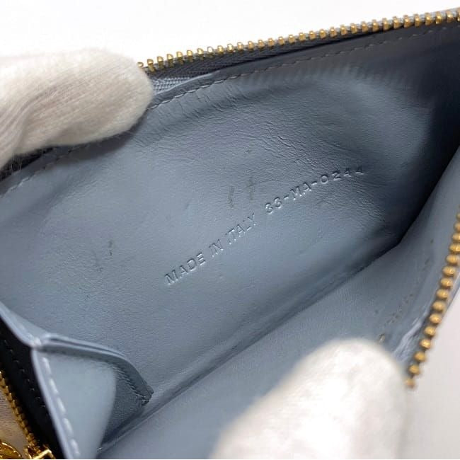 Christian Dior Coin Case Blue Lady Leather — view 3