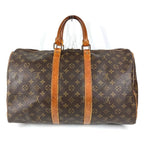 Louis Vuitton Boston Bag Keepall 45 Monogram Canvas Brown