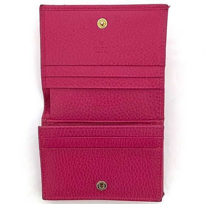 Gucci Bifold Wallet Pink GG Marmont — view 6
