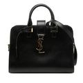 Saint Laurent Baby Cabas 2-Way Shoulder Bag Black Leather