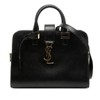 Saint Laurent Baby Cabas 2-Way Shoulder Bag Black Leather