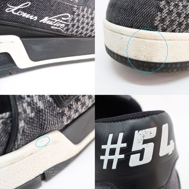 Louis Vuitton Trainers Sneakers 1 Ad6 dz Noir Black Gray — view 7