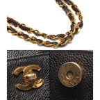Chanel Chain Tote Gold No 5 Caviar Leather CC Logo — view 6