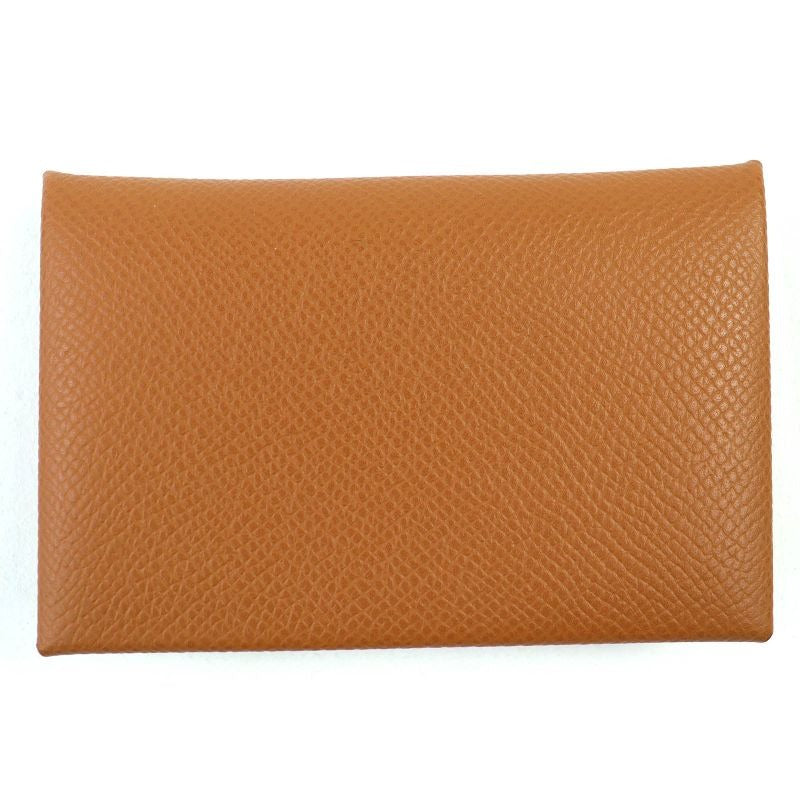 Hermes Calvi Vaux Epson Gold Silver Hardware Business Card Holder Case — view 2