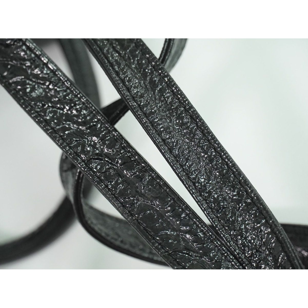 Fendi Patent Leather Backpack Black — view 5
