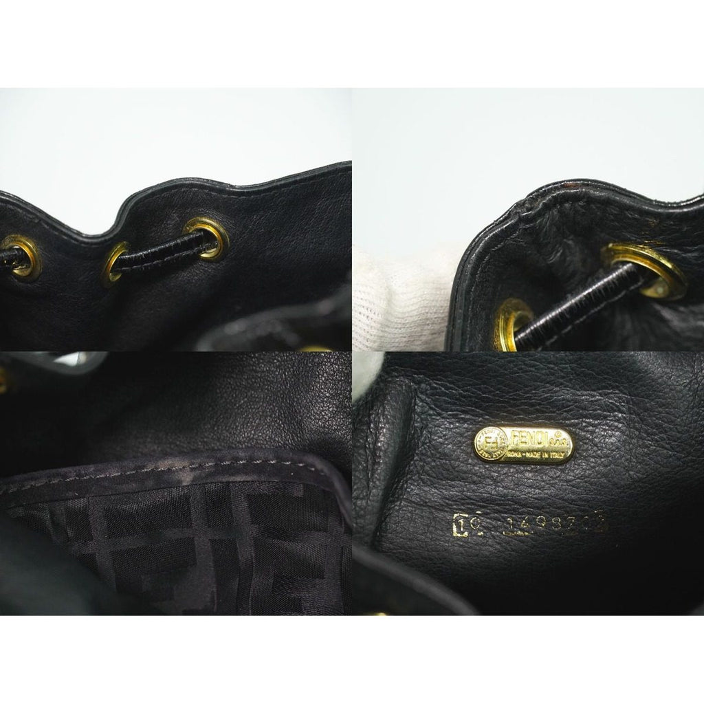 Fendi Patent Leather Backpack Black — view 9
