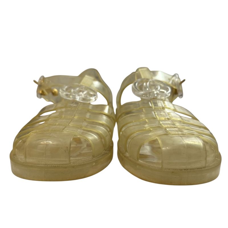 Gucci GG Marmont Rubber Sandals Size 36 Clear — view 2