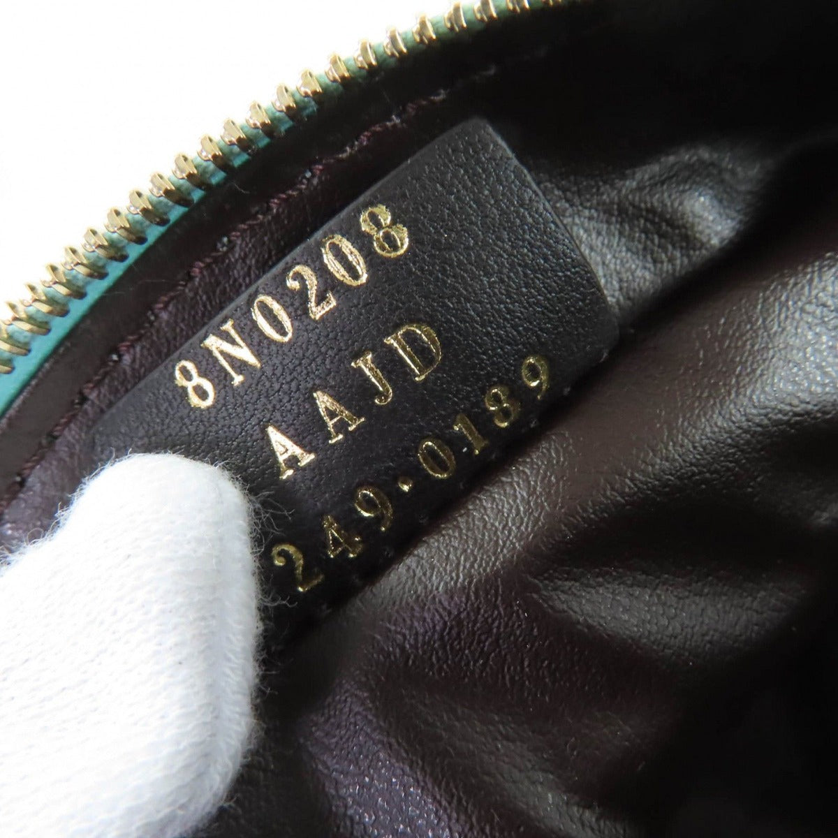 Fendi Bucket Pouch Small FF Motif Fenbos Nappa Leather Blue — view 9