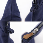 Hermes Bolide Pouch 25 Cotton Canvas Navy Blue — view 9