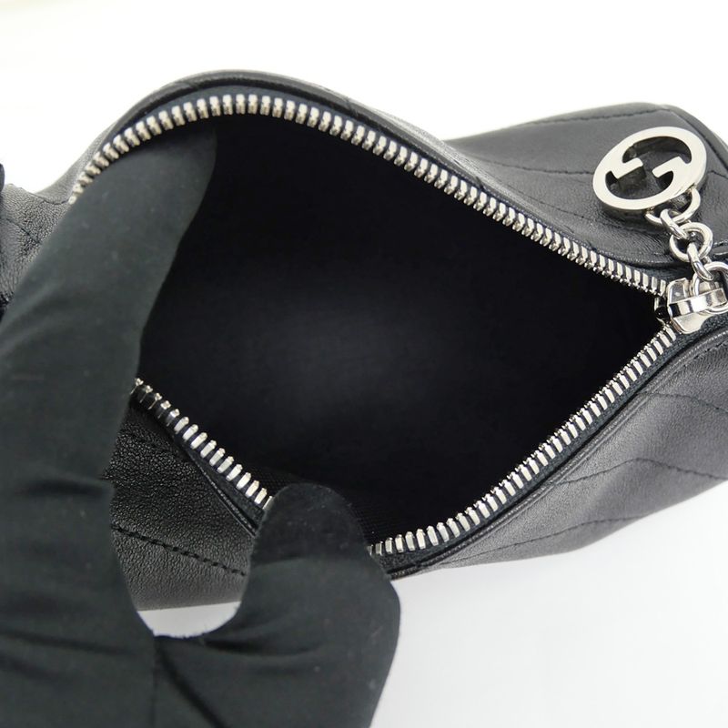 Gucci Blondie Mini Shoulder Bag one Black Leather — view 9