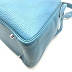 Hermes Lindy 30 2-Way Bag Taurillon Clemence Blue Jean Ladie Jeans — view 4