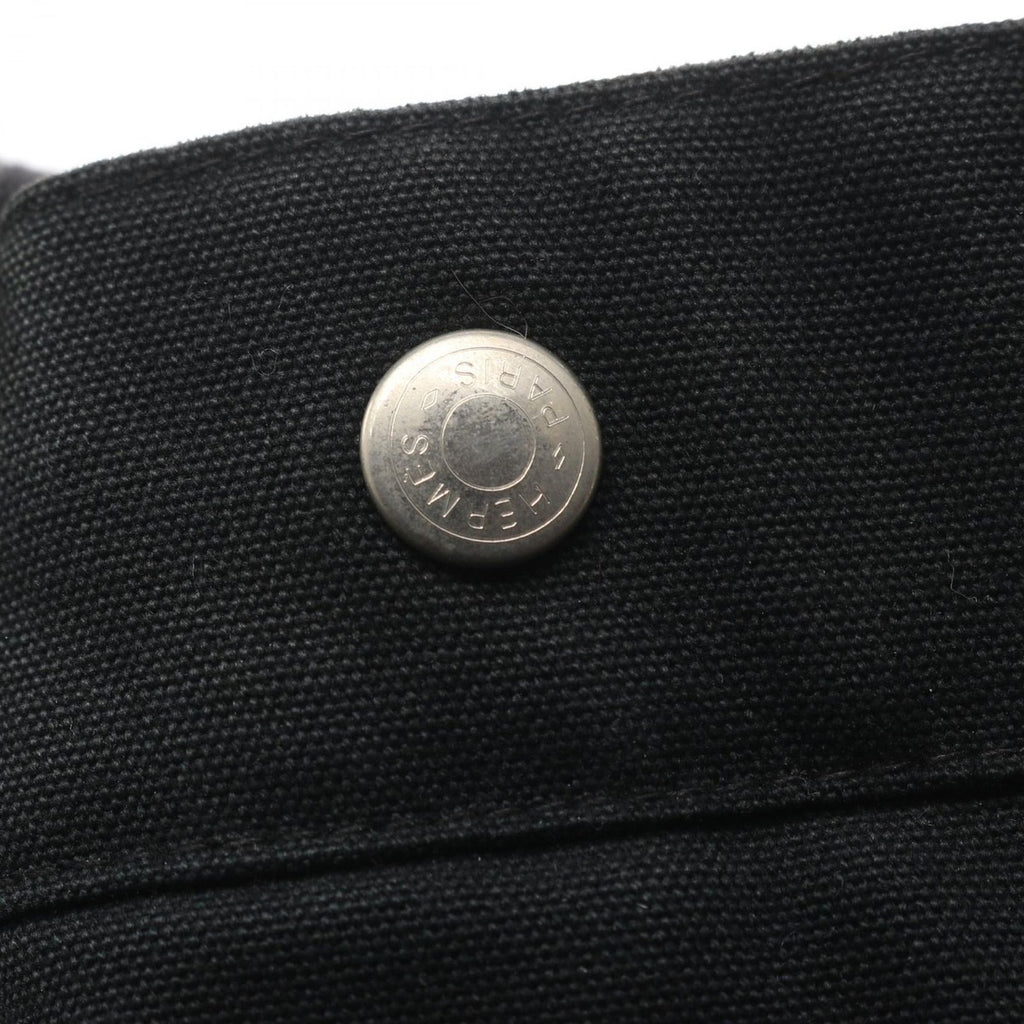 Hermes Tote Fourre Tout MM Black Canvas — view 6