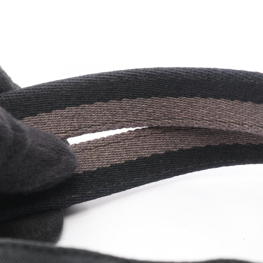 Hermes Tote Fourre Tout MM Black Canvas — view 7