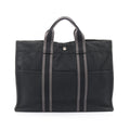 Hermes Tote Fourre Tout MM Black Canvas