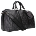 Louis Vuitton Keepall 35 Monogram Eclipse Leather Shoulder Bag 35