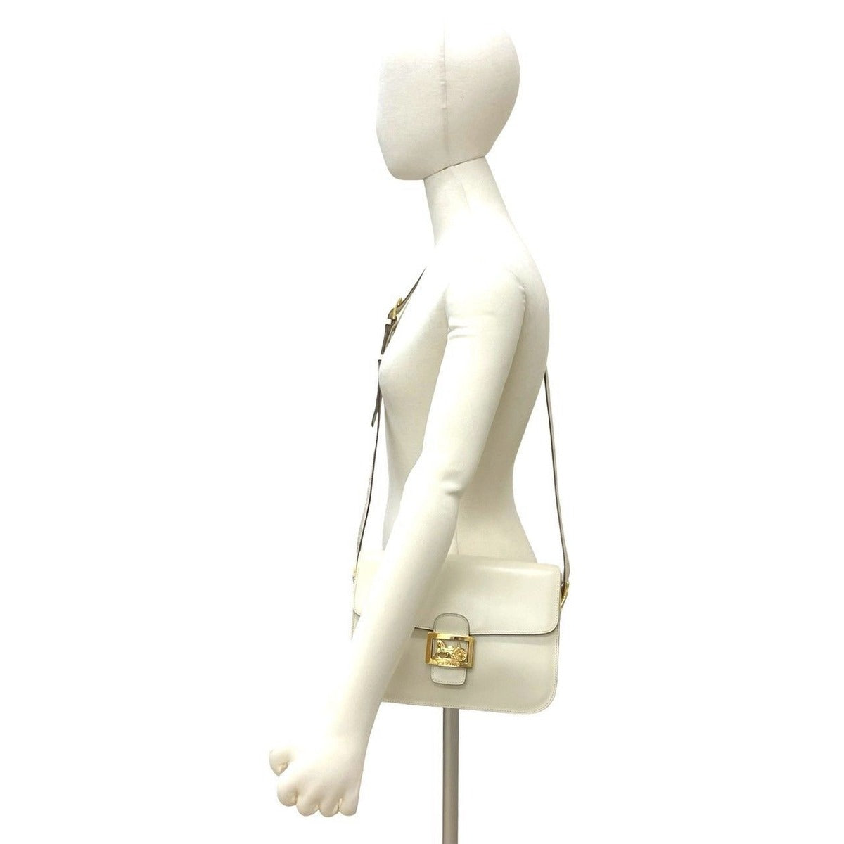 Celine Vintage Carriage Leather Shoulder Bag — view 2