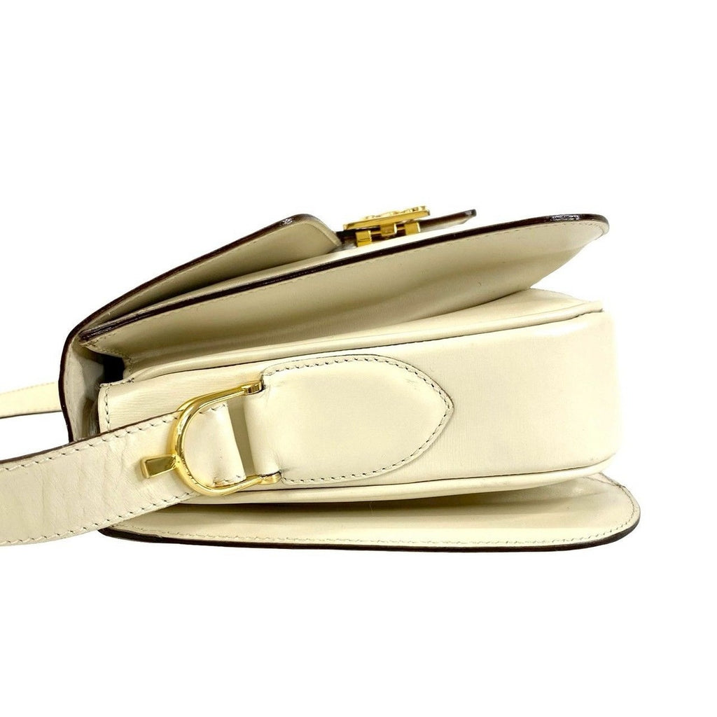 Celine Vintage Carriage Leather Shoulder Bag — view 5