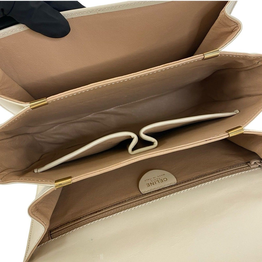 Celine Vintage Carriage Leather Shoulder Bag — view 9