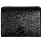 Gucci GG Marmont Mini Wallet Double Bifold Leather Black