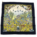 Hermes Carre 90 Scarf Silk Sichuan Black Box — view 2