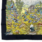 Hermes Carre 90 Scarf Silk Sichuan Black Box — view 5