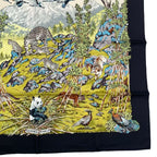 Hermes Carre 90 Scarf Silk Sichuan Black Box — view 6