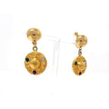 Celine Earrings Gold Metal Color Stone