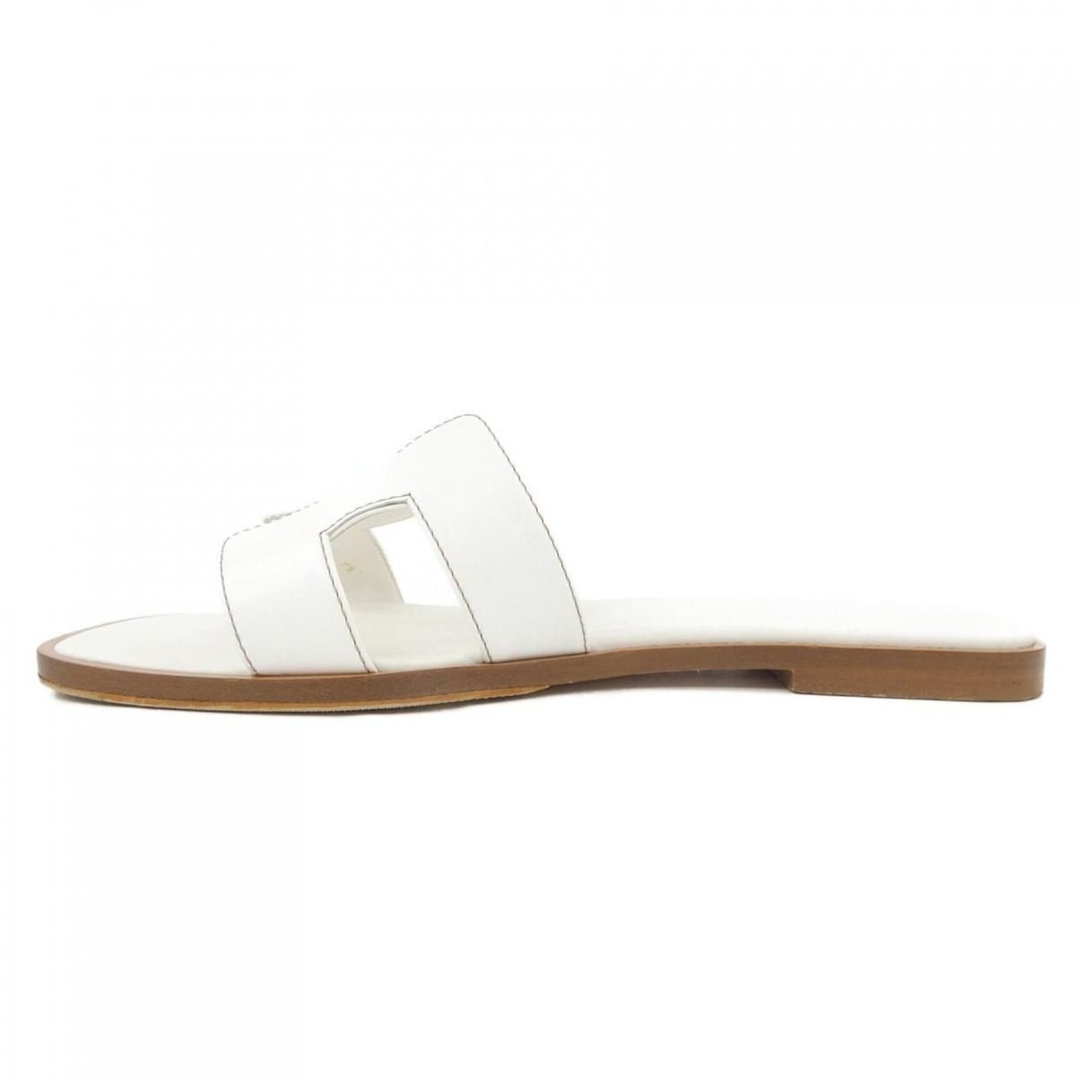 Hermes Oran Sandals White — view 2