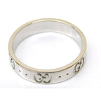 Gucci 115 Iconic Ring 18K White Gold Togo Vintage Gucci6 E6 — view 2