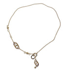 Hermes Surmer PM Necklace Metal Buffalo Horn Gold Hardware