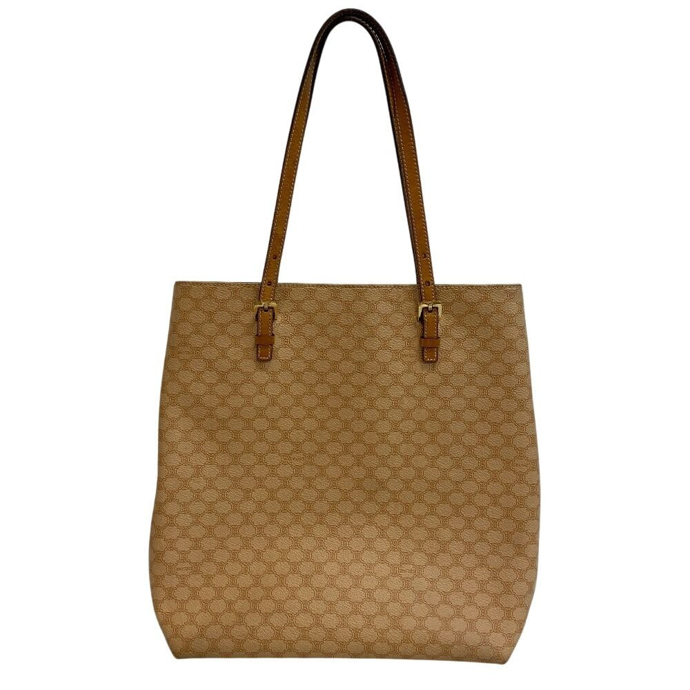 Celine Vintage Shoulder Macadam Tote Beige