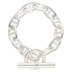 Hermes Chaine D'ancre TGM Silver Bracelet
