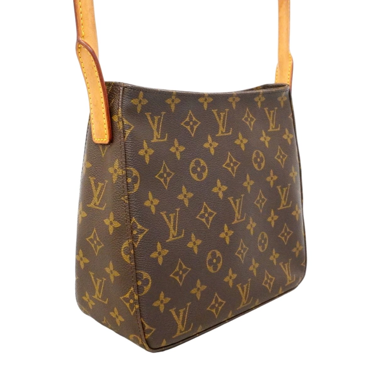 Louis Vuitton Shoulder Bag Monogram Looping MM Brown — view 2