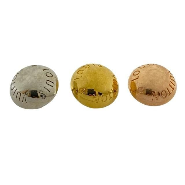 Louis Vuitton Burg Studded Ring Gold GP