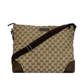 Gucci Shoulder Bag Beige Brown GG Canvas