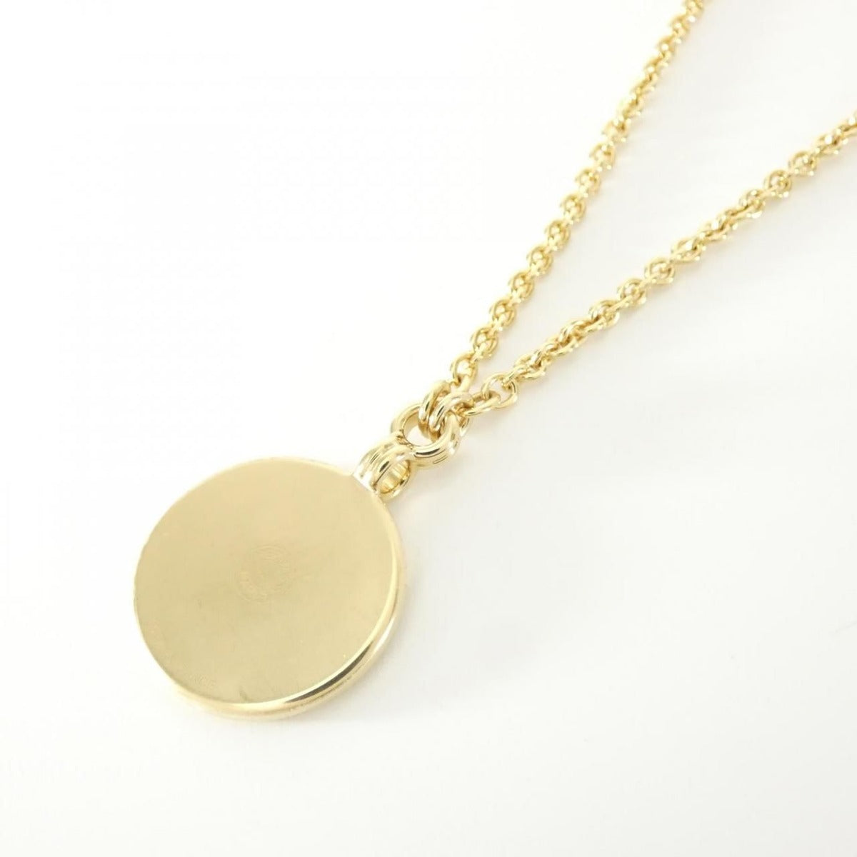 Hermes Mors a Jouets Medaille PM Necklace Jaune — view 3