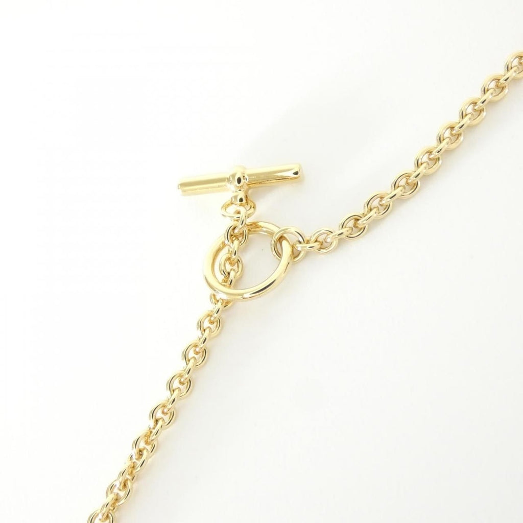 Hermes Mors a Jouets Medaille PM Necklace Jaune — view 4