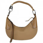 Gucci Handbag Hobo One Hand Shoulder GG Supreme Canvas Leather Brown Silver