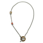 Hermes Meri Melo Necklace Buffalo Horn Metal Silver H Cube — view 2