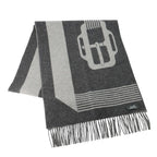 Hermes Scarf-sangle-a-Boucle Cashmere Antogracito Gris-cles