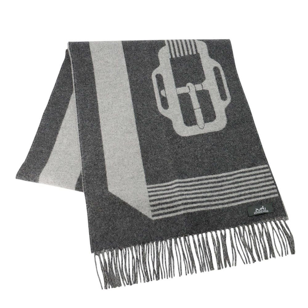 Hermes Scarf-sangle-a-Boucle Cashmere Antogracito Gris-cles