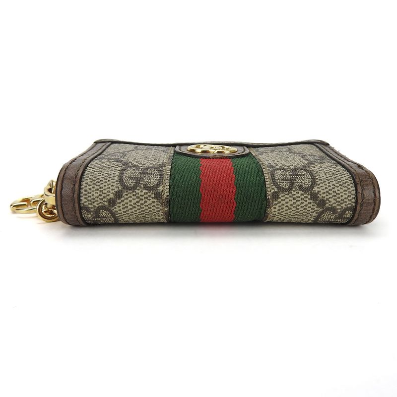 Gucci Key Case Off Dear Sherry Line GG Supreme Canvas Leather Beige — view 4