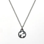 Gucci Interlocking G Pendant AG 925 Necklace J8400 0811 Silver — view 2