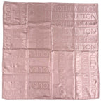 Louis Vuitton Scarf Silk Pink Logo Simple