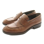 Prada Loafer Leather 37.5 Brown KU