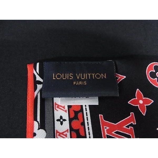 Louis Vuitton Bandeau in a Comic Ribbon Scarf Red Multicolor — view 3