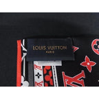 Louis Vuitton Bandeau in a Comic Ribbon Scarf Red Multicolor — view 3