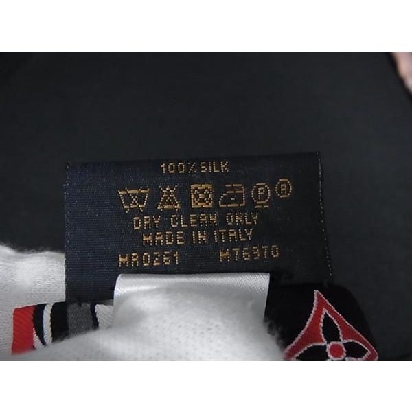 Louis Vuitton Bandeau in a Comic Ribbon Scarf Red Multicolor — view 4