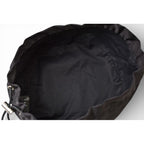 Prada Hat Beret Re-Nylon Triangle Logo Black — view 7
